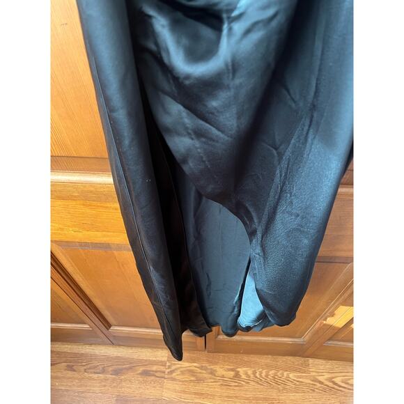 NWT Retrofête Women's Sab Halter Satin Maxi Dress Sleeveless Black Size XS - Picture 12 of 16